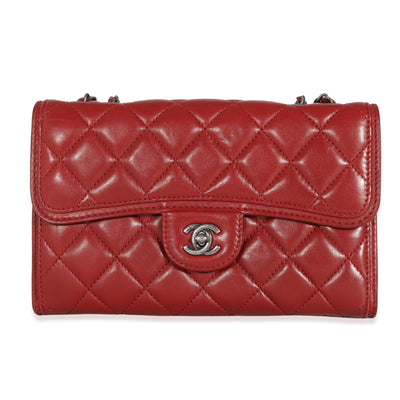 Chanel Burgundy Quilted Lambskin Citizen Zip Flap Bag