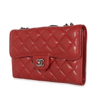 Chanel Burgundy Quilted Lambskin Citizen Zip Flap Bag