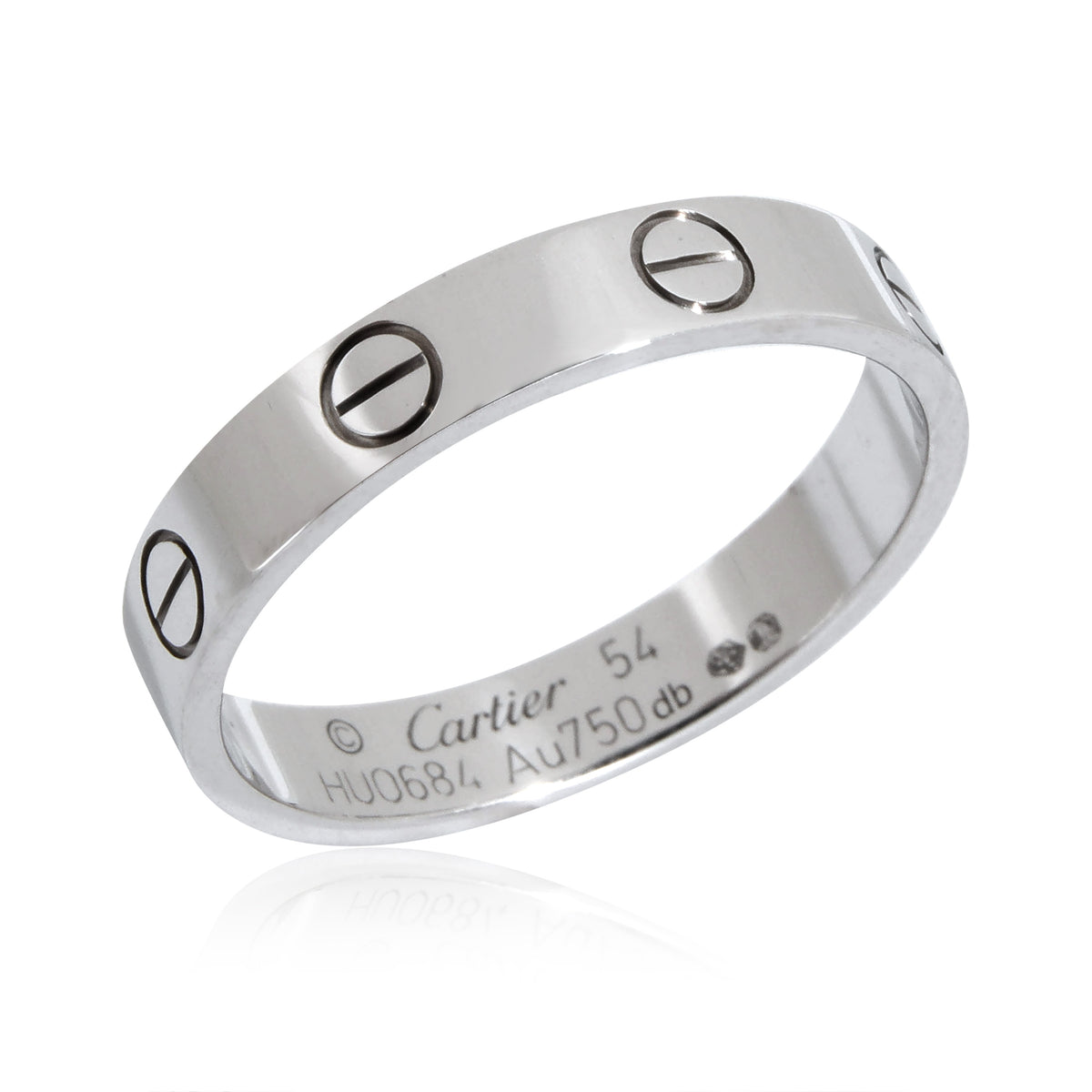 Cartier Love Wedding Band in 18k White Gold