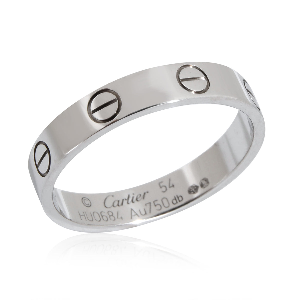 Cartier Love Wedding Band in 18k White Gold