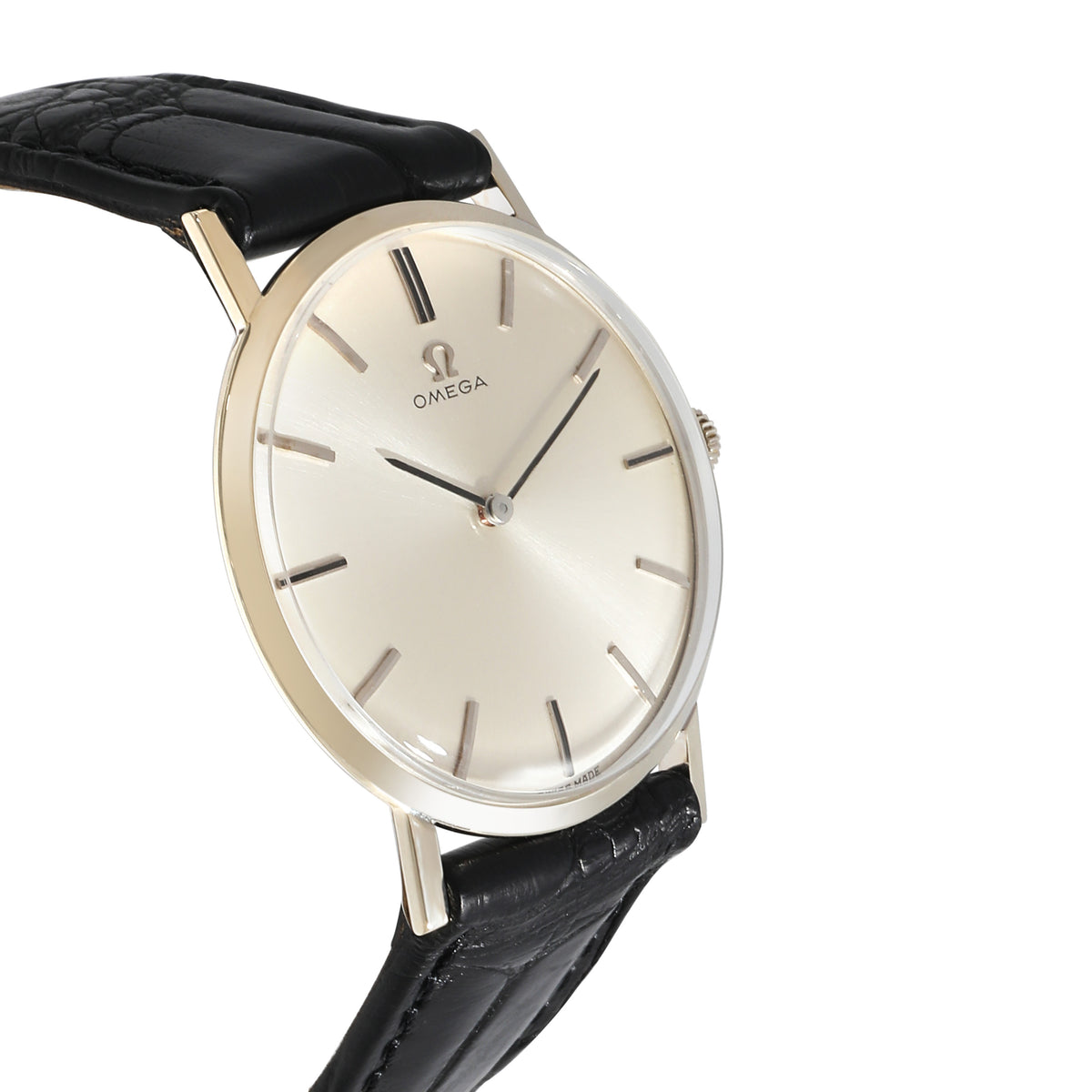 Omega DeVille D6672 Men's Watch in 14kt White Gold