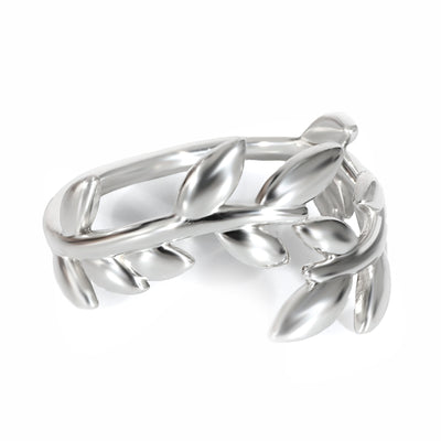 Tiffany & Co. Paloma Picasso Olive Leaf Bypass Ring in  Sterling Silver