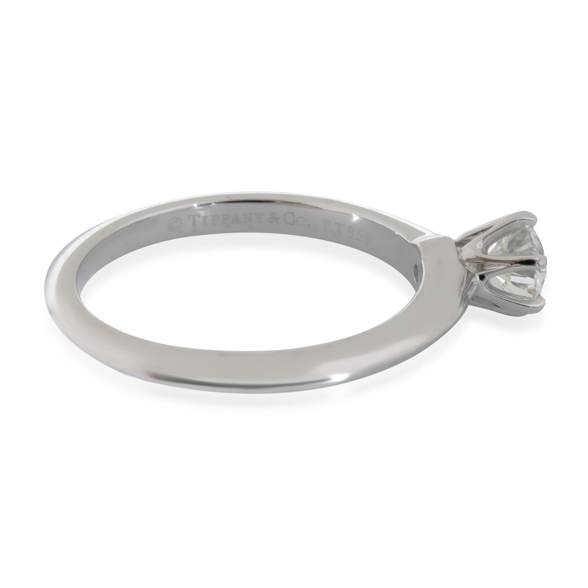 Tiffany & Co. Solitaire Engagement Ring in  Platinum H VS2 0.41 CTW