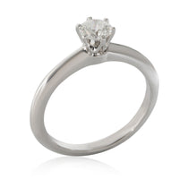 Tiffany & Co. Solitaire Engagement Ring in  Platinum H VS2 0.41 CTW