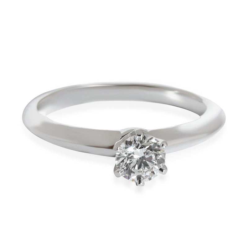 Tiffany & Co. Solitaire Engagement Ring in  Platinum H VS2 0.41 CTW