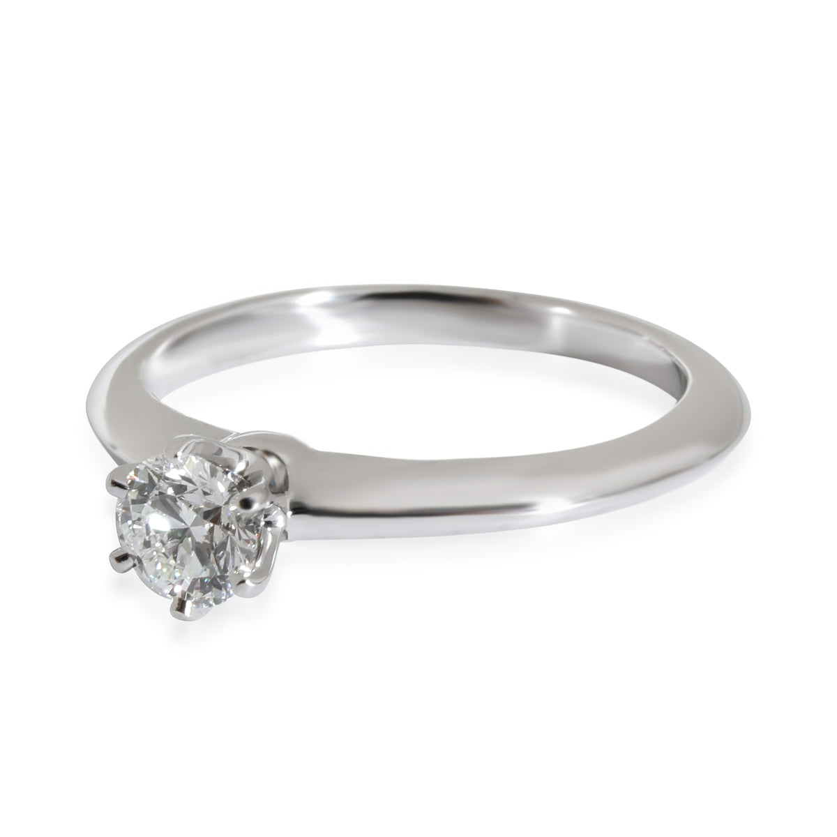 Tiffany & Co. Solitaire Engagement Ring in  Platinum H VS2 0.41 CTW