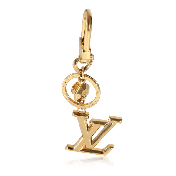 Louis Vuitton Bag Charm Key Holder LV Circle Gold in Brass with Brass - GB