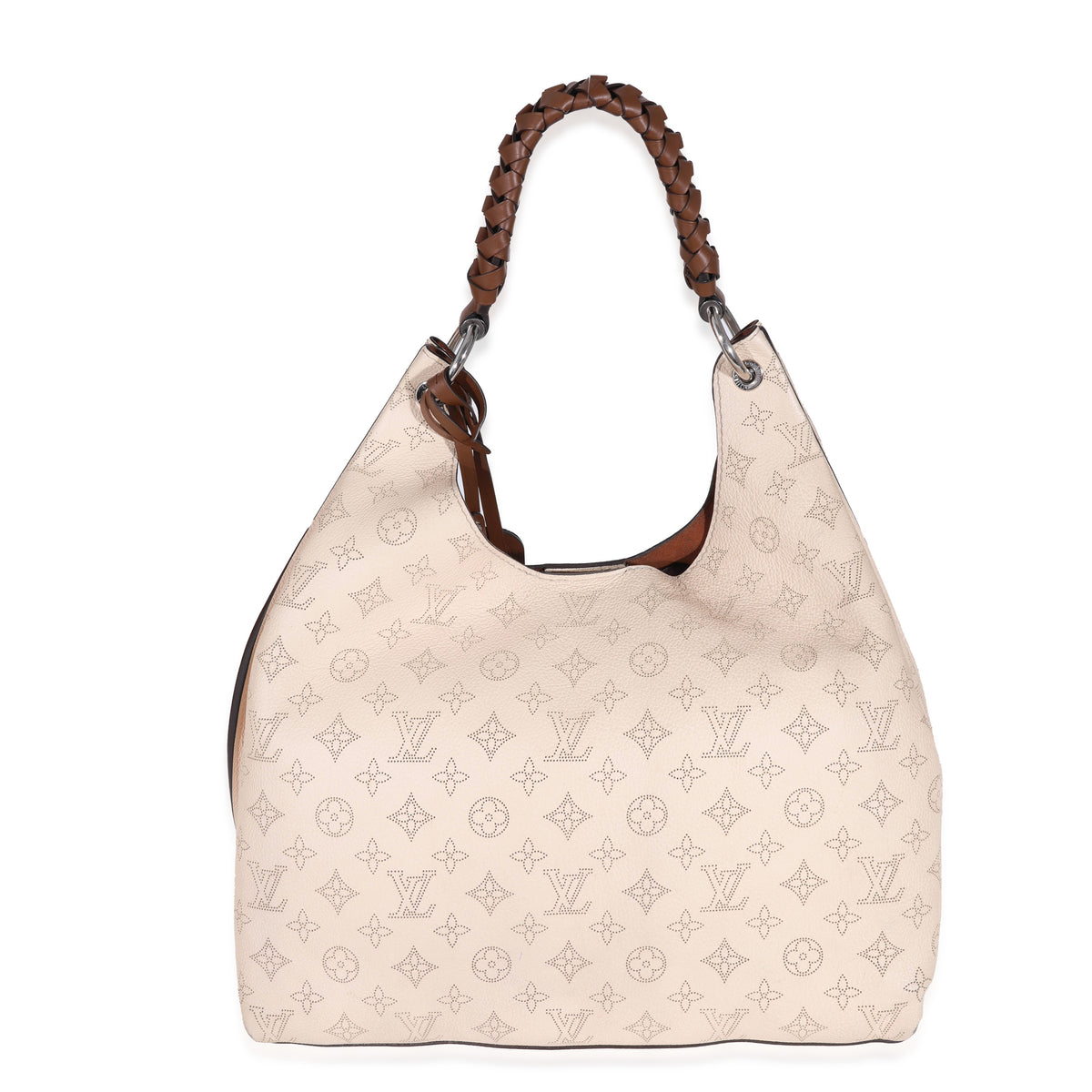 Louis Vuitton Xlg Cream Mahina Shoulder Bag