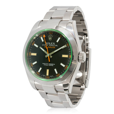 Rolex Milgauss 116400GV Men's Watch in  Stainless Steel