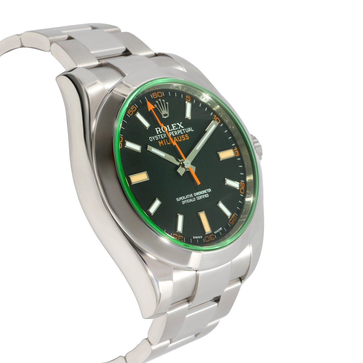 Rolex Milgauss 116400GV Mens Watch in  Stainless Steel