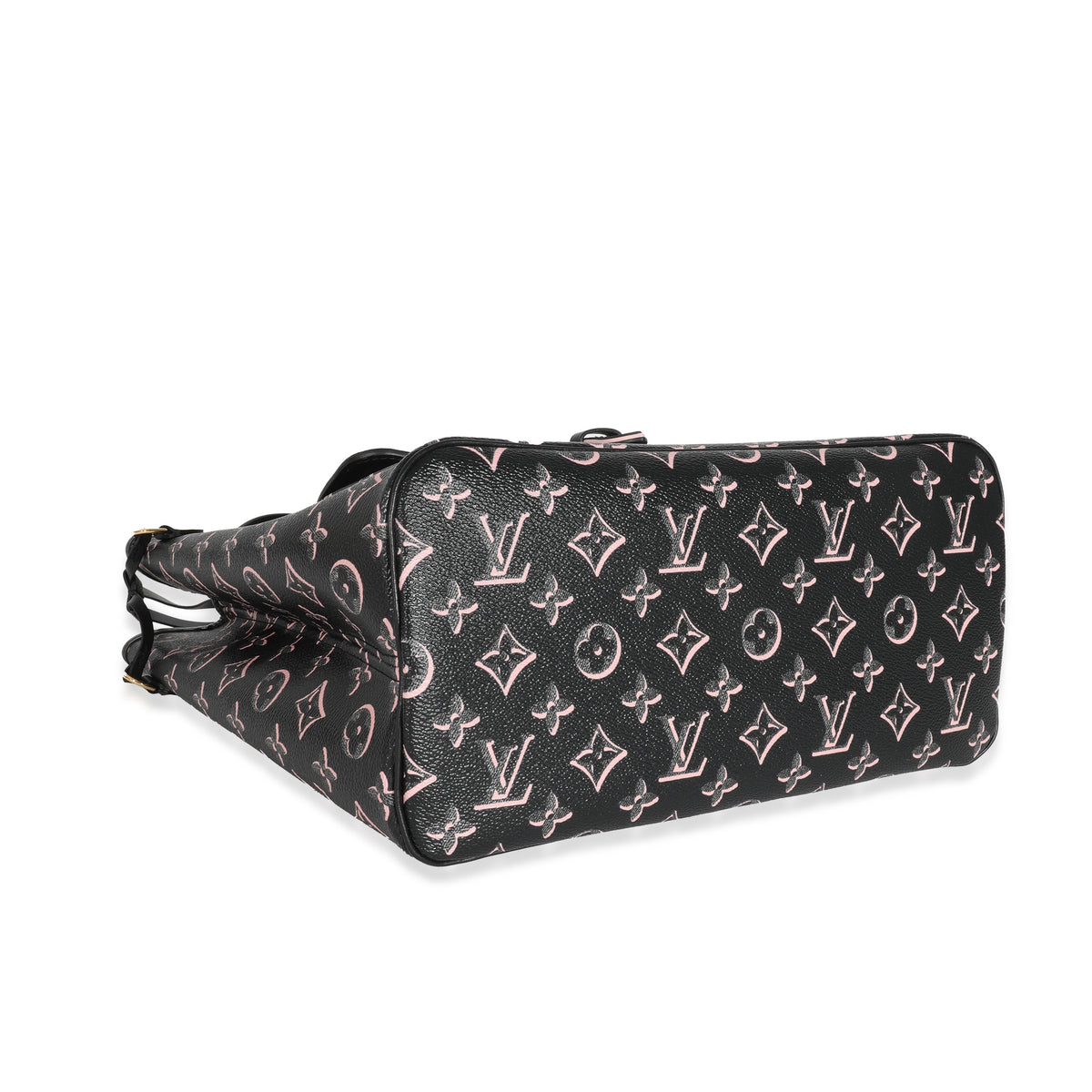 Louis Vuitton Neverfull MM, Canvas, Black/Pink GHW - Laulay Luxury