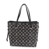 Louis Vuitton Black Pink Monogram Canvas Fall For You Neverfull MM