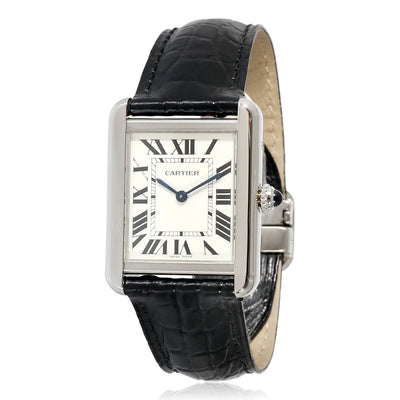 Cartier Tank Solo W5200005 Womens Watch in  Stainless Steel