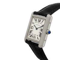 Cartier Tank Solo W5200005 Womens Watch in  Stainless Steel