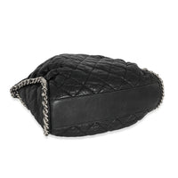 Chanel Black Washed Lambskin Chain Around Hobo