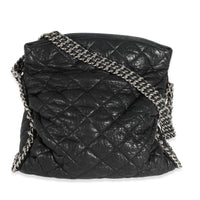 Chanel Black Washed Lambskin Chain Around Hobo