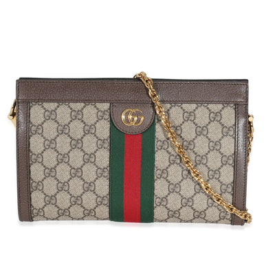 Gucci Beige GG Supreme Web Ophidia GG Small Shoulder Bag