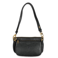 Louis Vuitton Black Monogram Empreinte Multi Pochette Accessoires