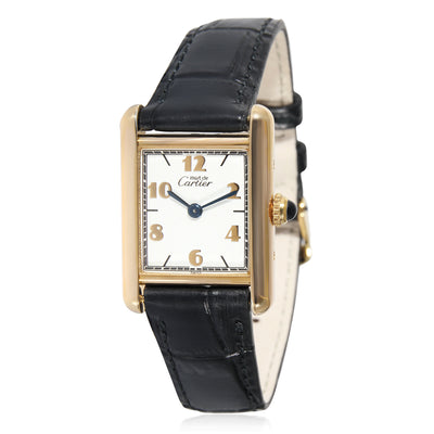 Cartier Must de Cartier Tank 160680 Womens Watch in  Vermeil