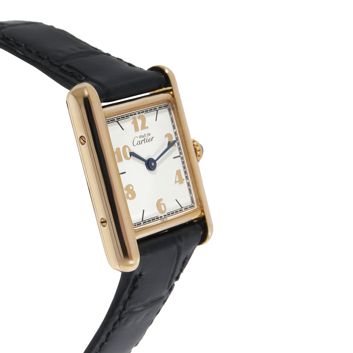 Cartier Must de Cartier Tank 160680 Womens Watch in  Vermeil