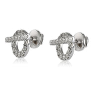 Hermès Finesse Diamond Stud Earrings in 18k White Gold 0.92 Ctw