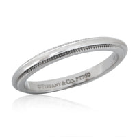 Tiffany & Co. Milgrain 2mm Band in  Platinum