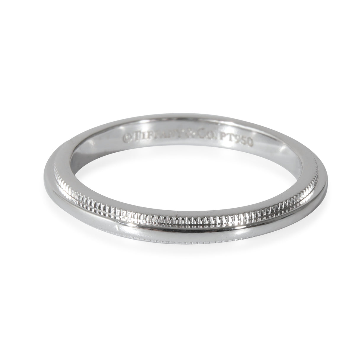 Tiffany & Co. Milgrain 2mm Band in  Platinum