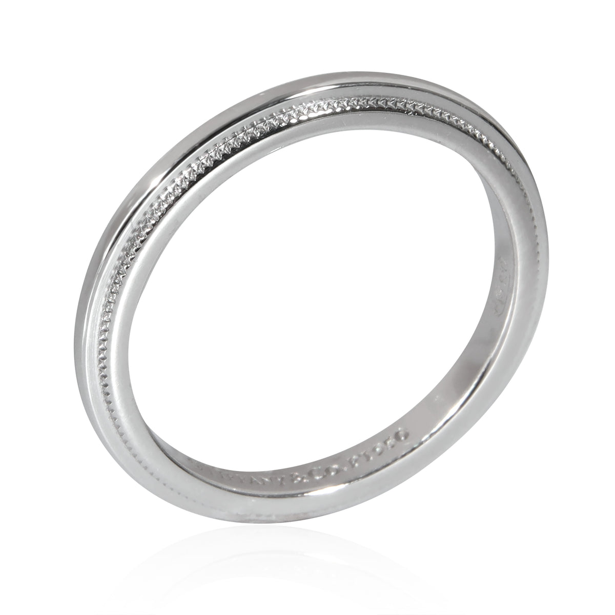 Tiffany & Co. Milgrain 2mm Band in  Platinum