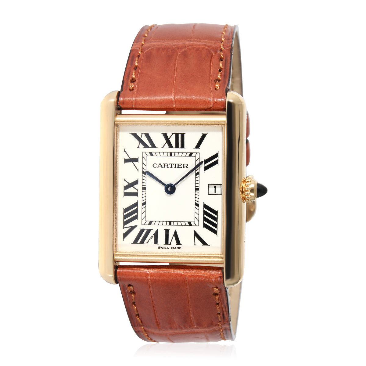 Cartier Men's W1529756 Tank Louis 18kt Yellow Gold Watch