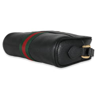 Gucci Black Leather Mini Web Ophidia Bag