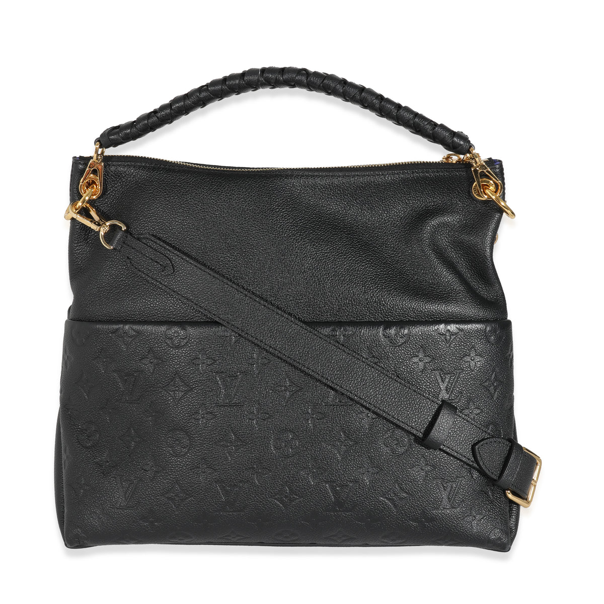 Louis Vuitton Maida Hobo Bag Monogram Empreinte Leather In Navy