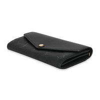 Louis Vuitton Black Empreinte Sarah Wallet