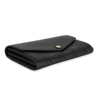 Louis Vuitton Black Empreinte Sarah Wallet