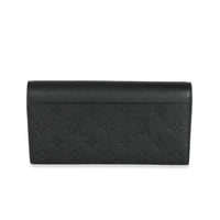 Louis Vuitton Black Empreinte Sarah Wallet