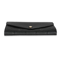 Louis Vuitton Black Empreinte Sarah Wallet