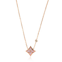 Louis Vuitton Color Blossom BB Mother Of Pearl Diamond Star Pendant in 18K RG