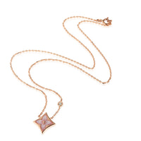 Louis Vuitton Color Blossom BB Mother Of Pearl Diamond Star Pendant in 18K RG