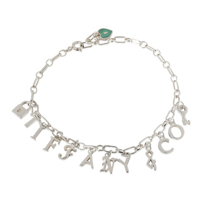 Tiffany & Co. Letters Charm Bracelet in  Sterling Silver