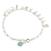 Tiffany & Co. Letters Charm Bracelet in  Sterling Silver