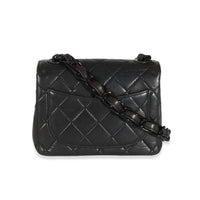 Chanel Vintage Black Lambskin Resin Mini Flap Bag