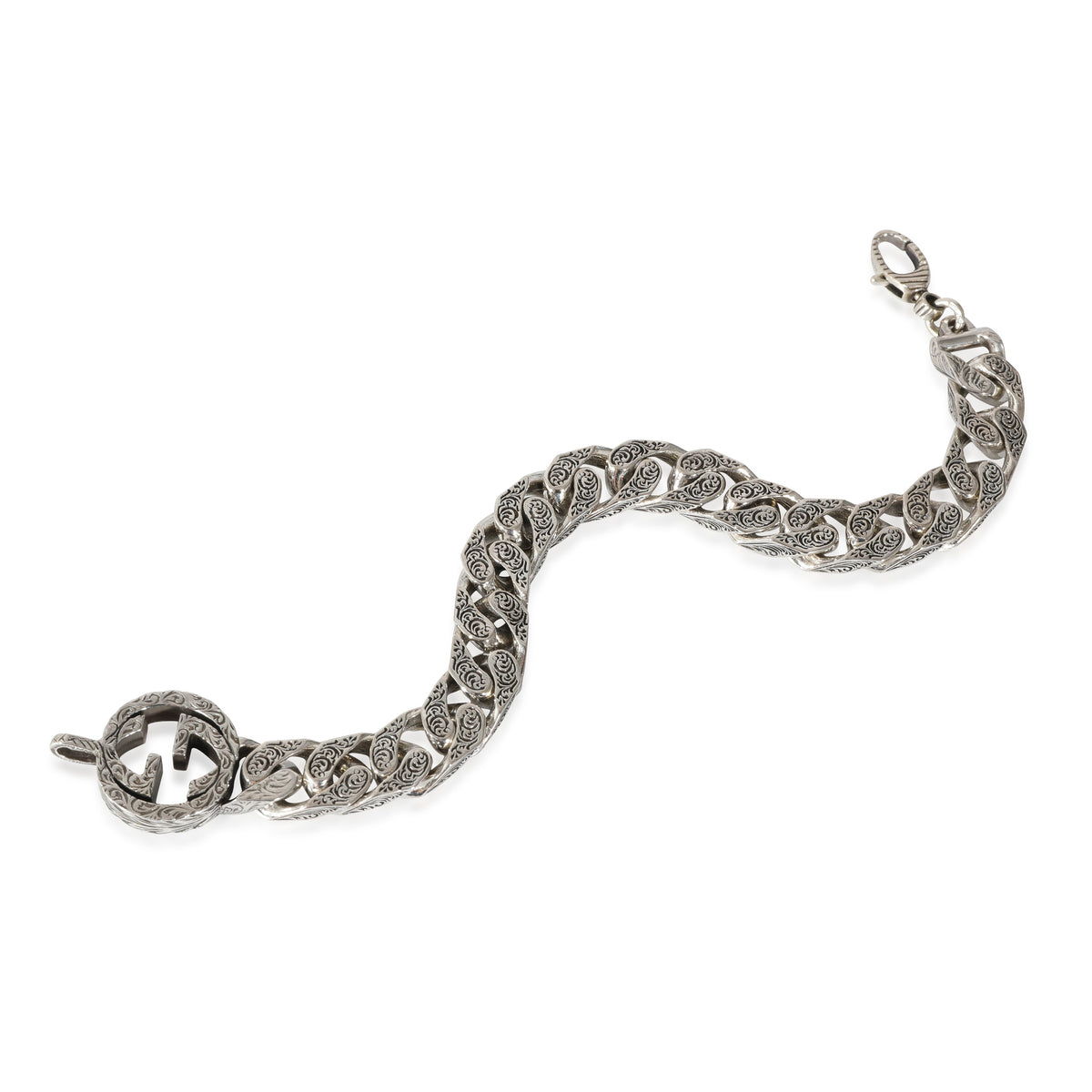 Gucci Interlocking G Curb Bracelet in  Sterling Silver