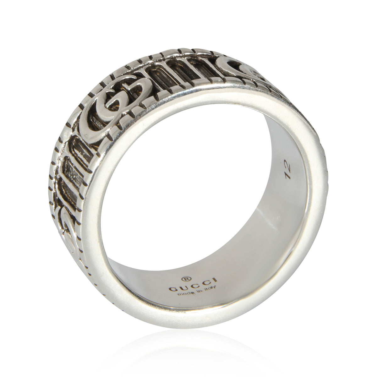 Gucci double g ring silver best sale