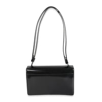 Prada Black Brushed Spazzolato Emblème Flap Bag