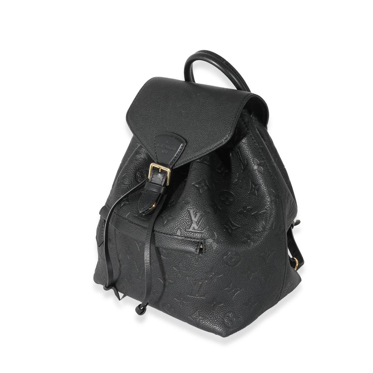 Louis Vuitton Backpack Montsouris Monogram Empreinte Black for Women
