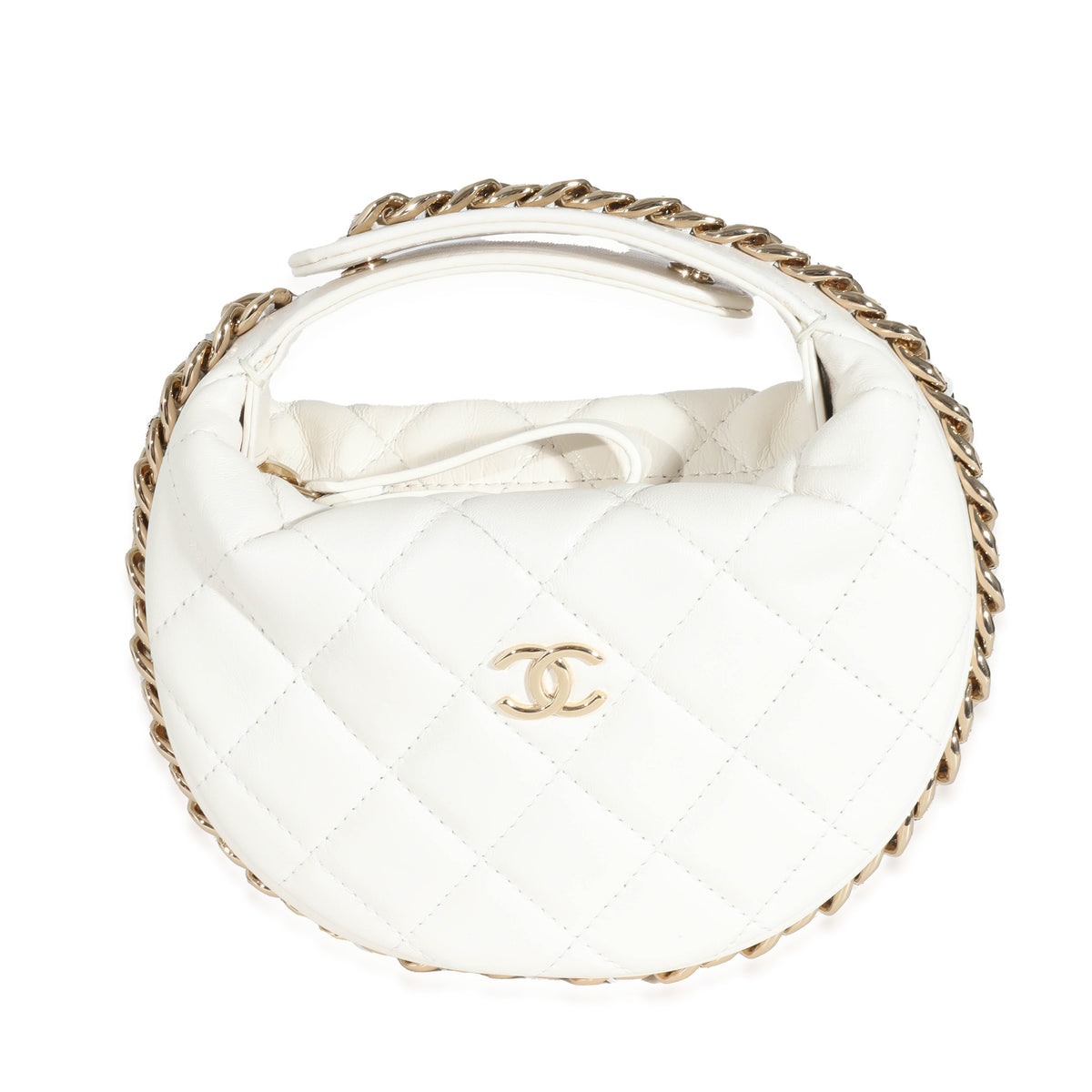 Chanel White 2023 Mini Chain Around Pouch W/Tags