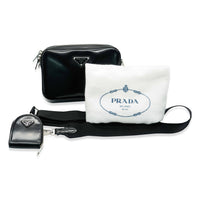 Prada Black Spazzolato Messenger Bag