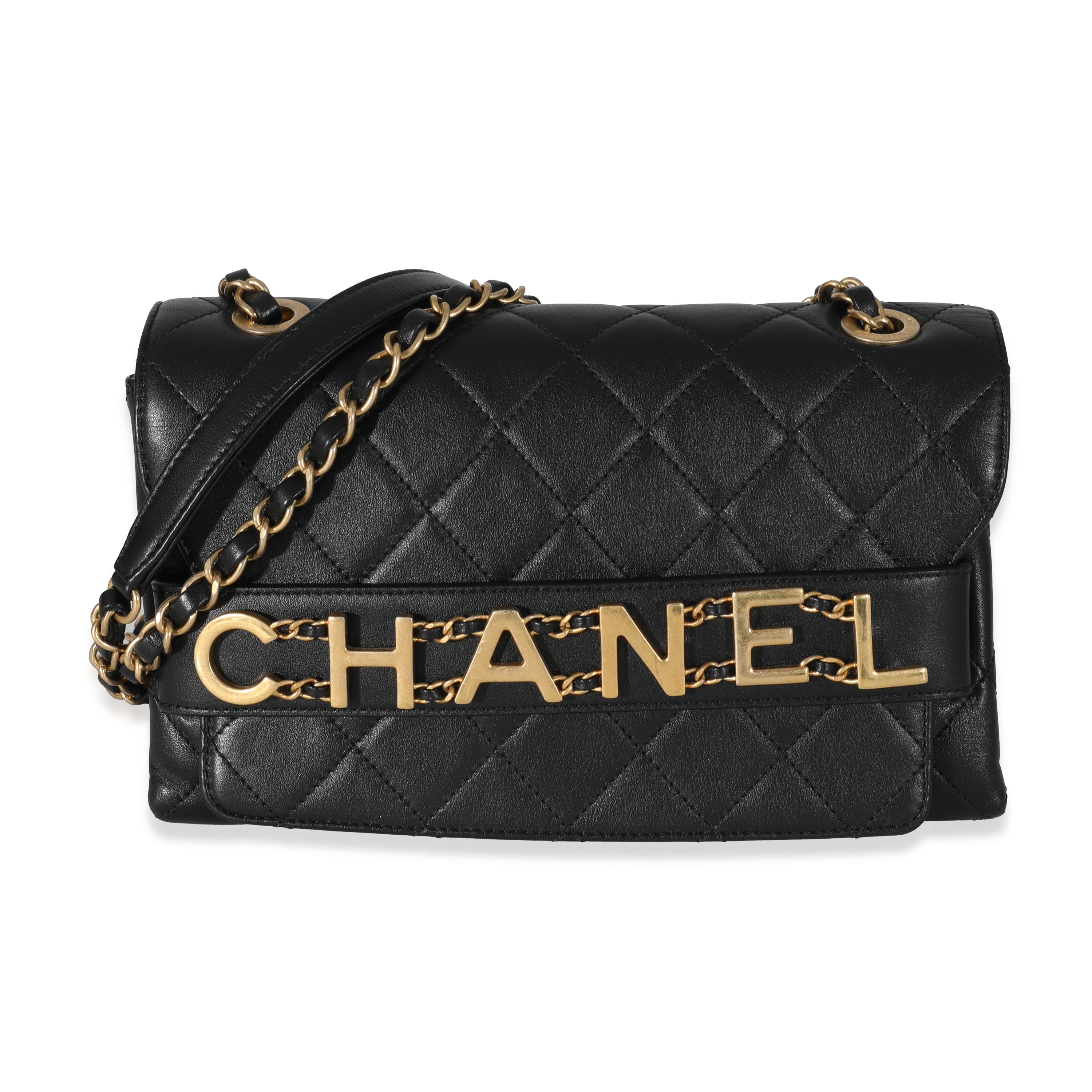 Chanel Boy Flap Bag Enchained Medium Calfskin Leather