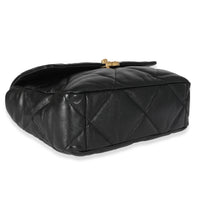 Chanel Black Quilted Goatskin Chanel 19 Flap Bag