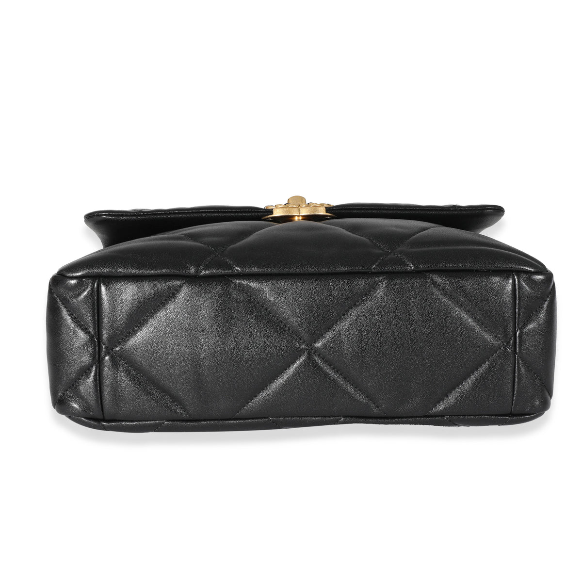 Chanel Black Quilted Goatskin Chanel 19 Flap Bag