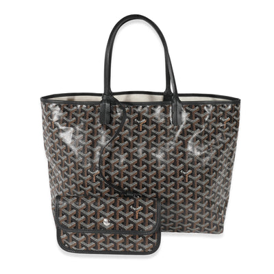 Goyard Black Goyardine Canvas Saint Louis PM